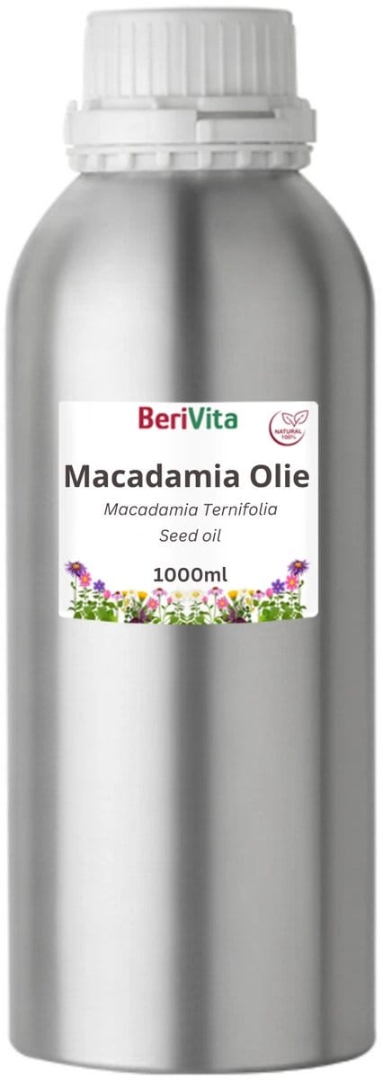 Macadamia Olie Puur Liter - Huidolie en Haarolie