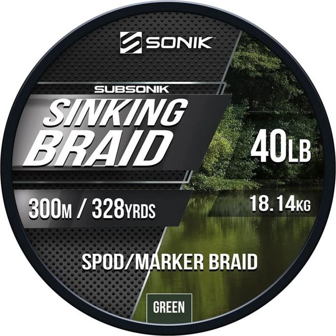 Sonik - Lijn gevlochten Subsonik Sinking Braid 40lb / 600m - Sonik