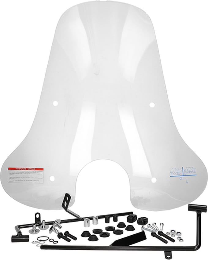 Mezoly Windscherm AGM VX50, BTC Riva hoog transparant (ronde koplamp)
