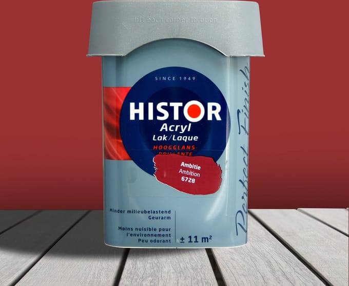 Histor Perfect Finish Lak Acryl Hoogglans 0,75 liter - Ambitie