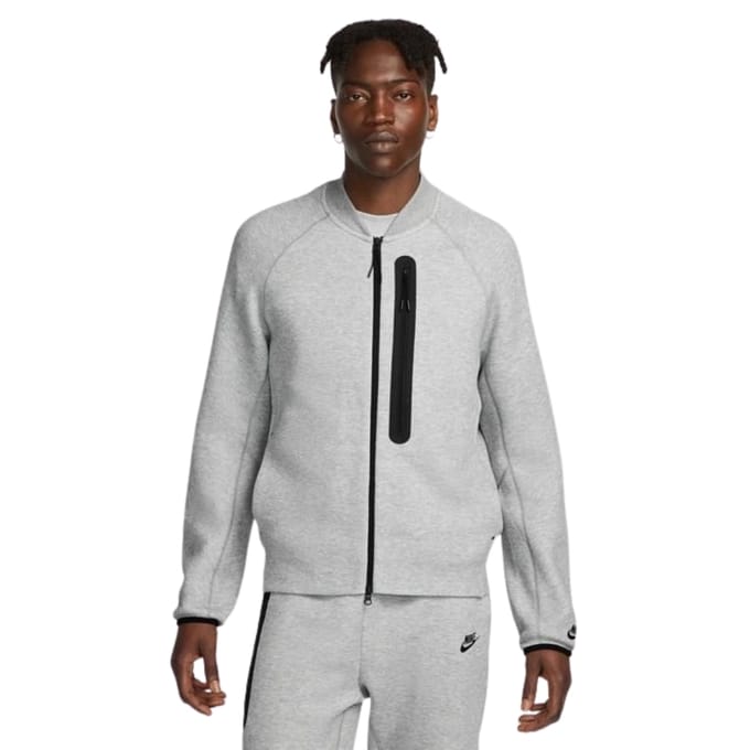 Nike Effen Grijs Trainingsjack Met Rits
