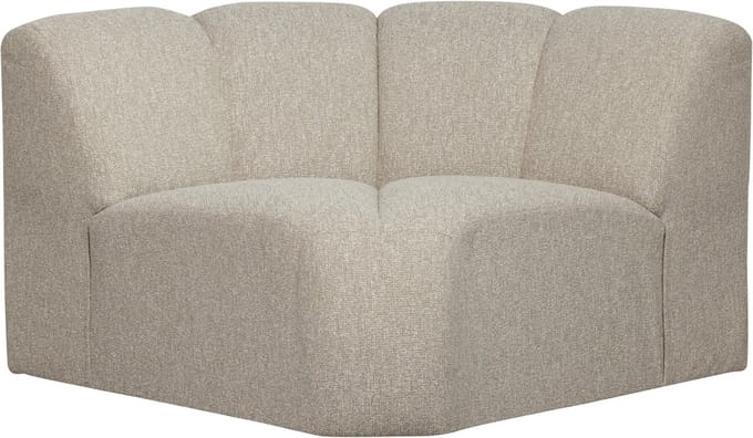 WOOOD Mojo Bank Hoekelement - Bouclé - Beige Melange - 75x68x77