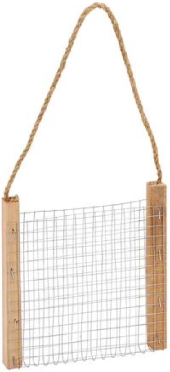 Lifetime Vogelvoeder - Rustiek Hout & Metaal - Lichtgewicht - 16x16 cm