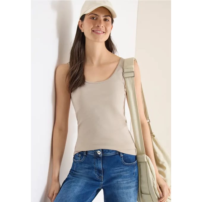Basic top met ronde hals in een 2-pack