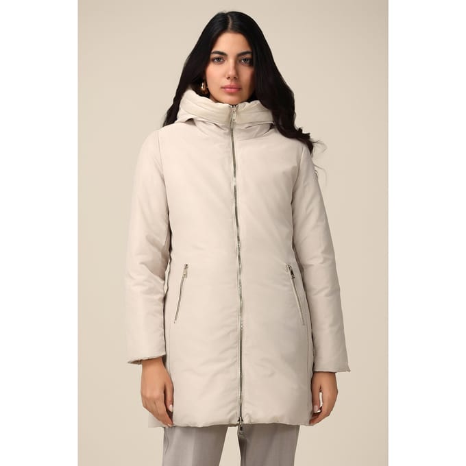 Oltre Reversible Parka With Hood White Taglia: 52R | Parka Outlet | Donna | Bianco