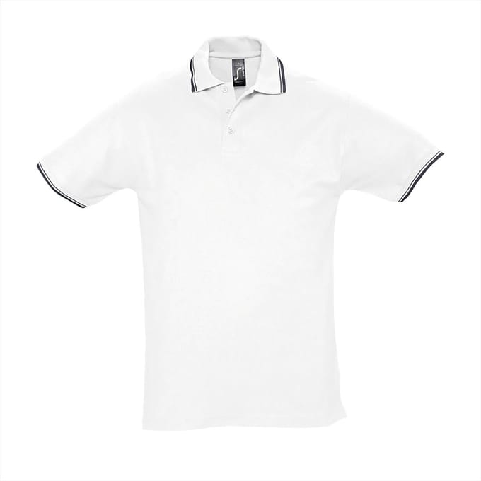 SOL'S Contrast-Polo Practice L585 - white/navy - XL