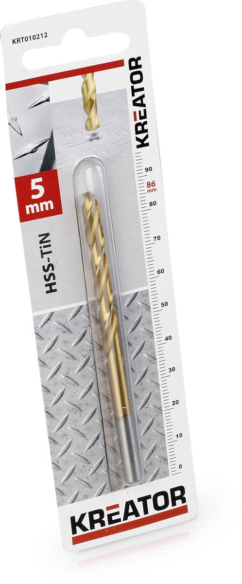 Kreator - Accessories - KRT010212 - HSS-TiN-metaalboren - Ø 5x86mm