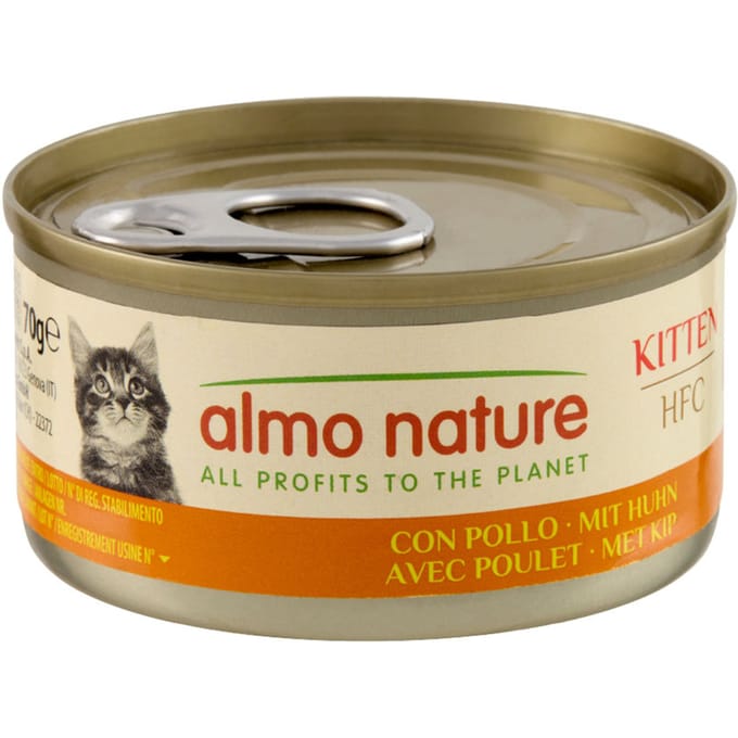 Almo Nature HFC Natural 6 x 70 g - Kitten met Kip
