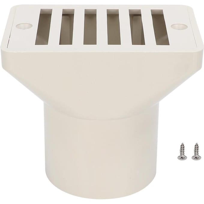 2in Sortie de Trop-Plein d'Eau de Piscine Couvercle de Bonde Principale Raccords de Rechange gray