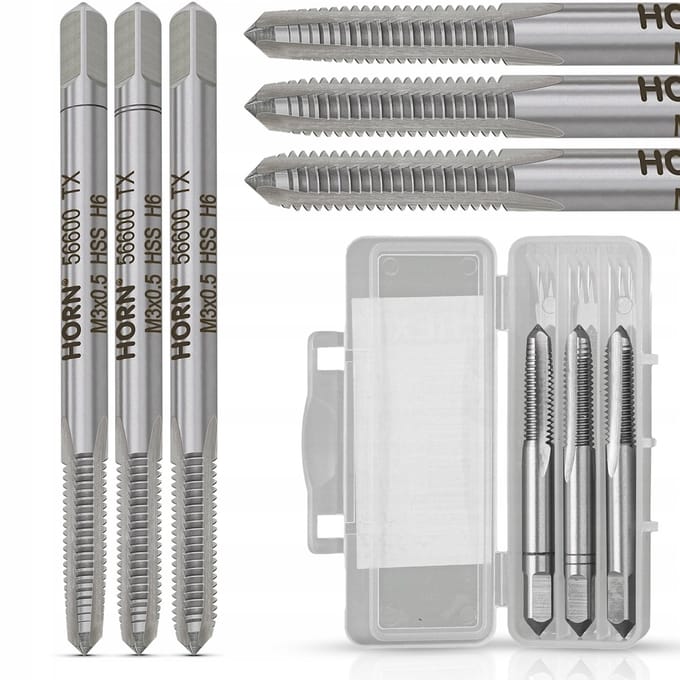 M3 HSS Tap Set - 3 Stuks - M3x0.5 mm Schroefdraad