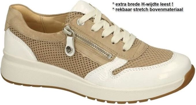 Fidelio Hallux -Dames - beige - sneakers - maat 36.5