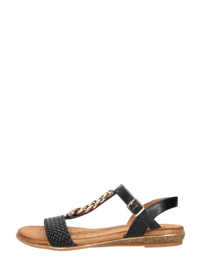 SUB55 Sandalen Plat Sandalen Plat - Zwart - Maat 41
