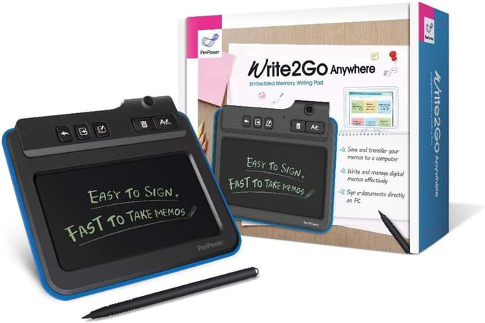 Digitaal notitieblok met USB 2.0 en geïntegreerd display voor digitale verwerking