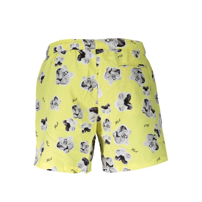 Karl Lagerfeld Gele Polyester Heren Zwem Boxer