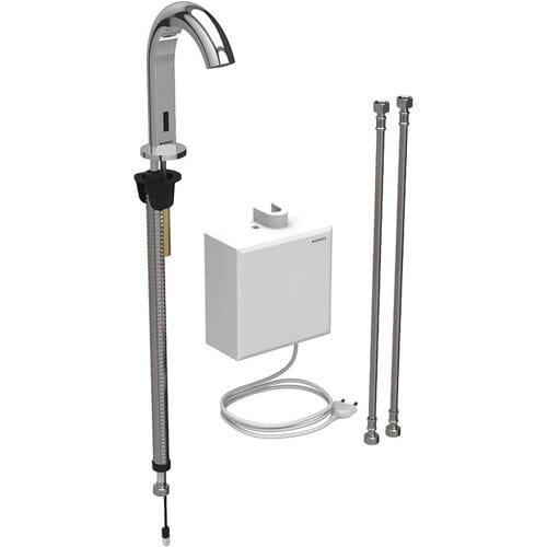 Geberit Piave washbasin tap, free-standing, mains operation, with surface-mounted function box 116.162.21.1