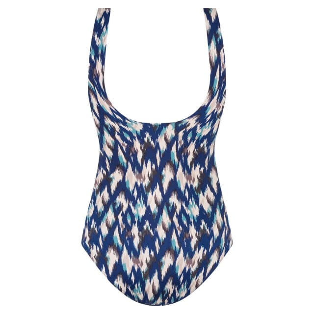 Ten Cate badpak soft cup v-neck ikat blue voor Dames | Maat 44