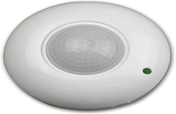 Bewegingssensor - Bewegingsmelder - Veiligheid Thuis - 360 Graden Dekking - 9 Meter Bereik - Wit