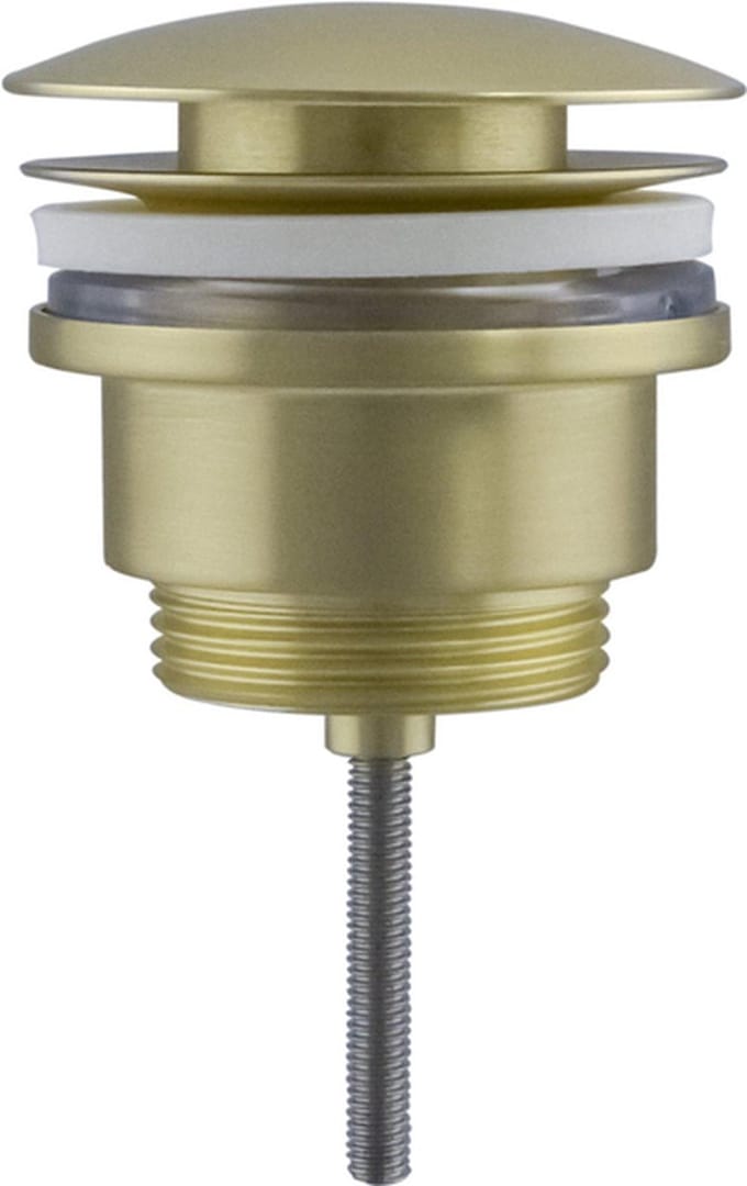 Fortifura Calvi Afvoerplug - klikwaste - PVD - geborsteld messing (goud)