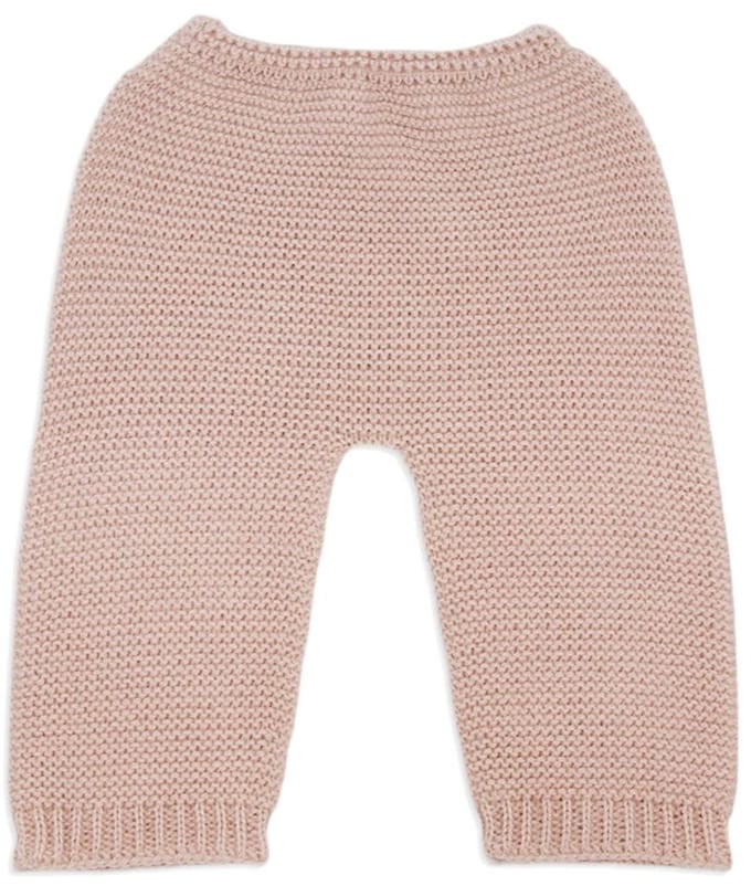 Asi poppenkleding warme gebreide broek roze - poppenaccessoire.