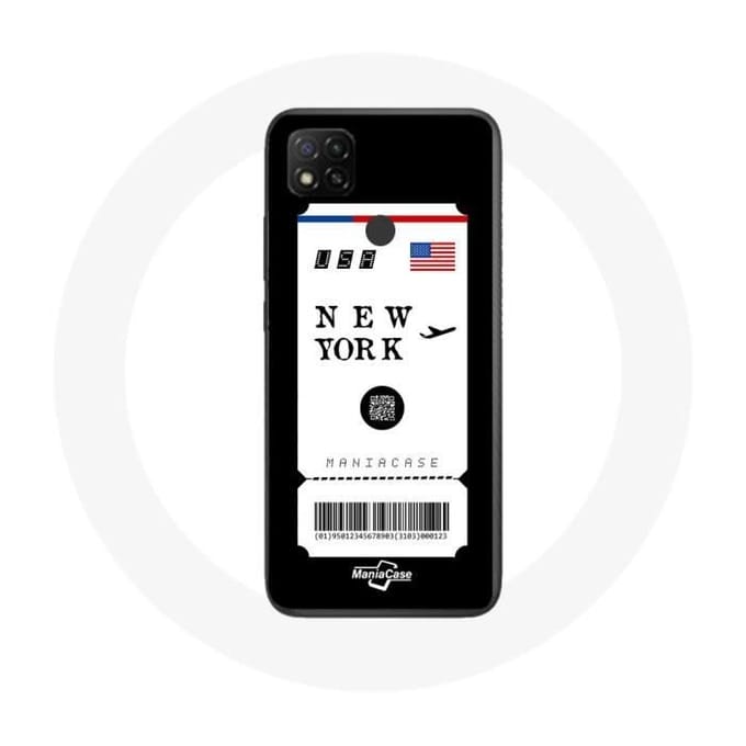 Xiaomi Redmi 9C hoesje New York vliegticket