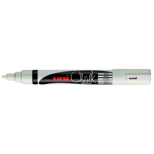 Krijtstift Uni-ball chalk rond 1.8-2.5mm wit
