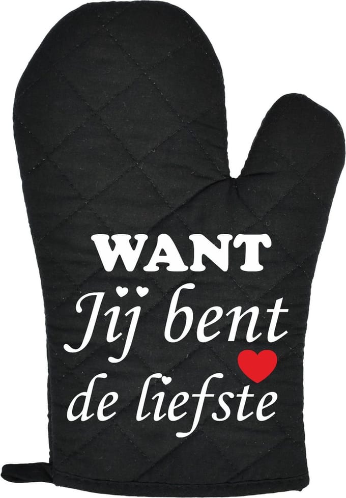 Want Want jij bent de liefste | Moederdag | Moederdag cadeautje | Zwart