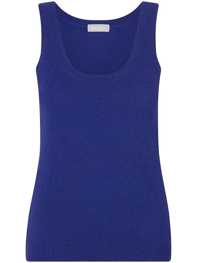 Gebreide top Van include blauw