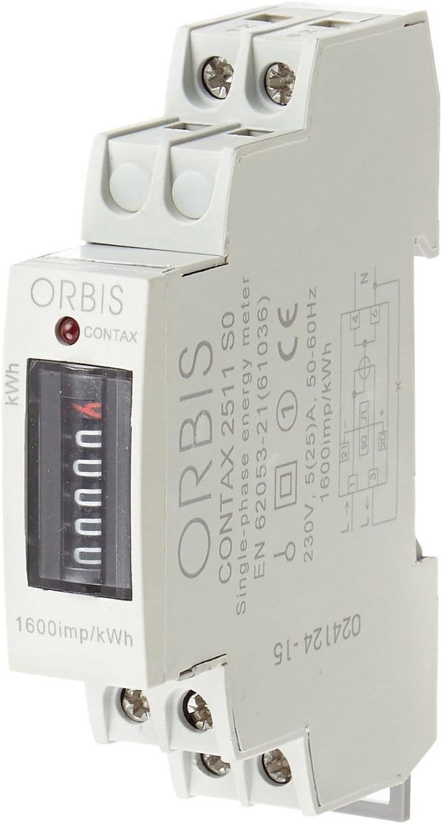 Analoge energiemeter 230 Volt voor energiebeheer en verbruiksbeheer