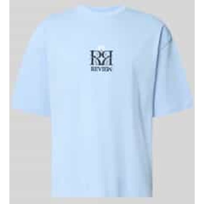 T-shirt met Labelstitching en Ronde hals