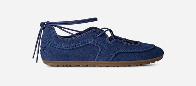 UGG® Quill Ballet Trainer in High-Voltage Blue, Size 7.5, Polyester