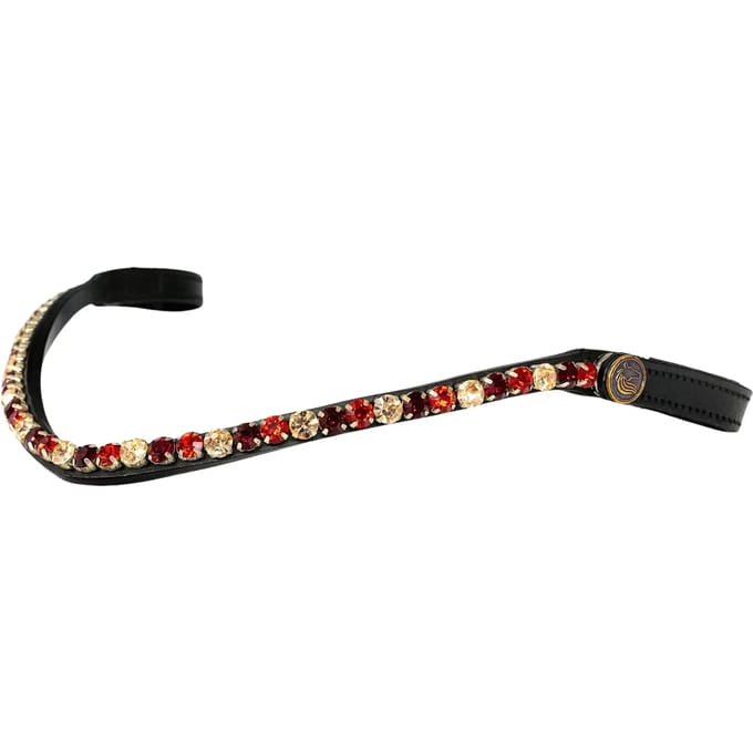 Frontal voor paard met diep liefde motief Bridlery