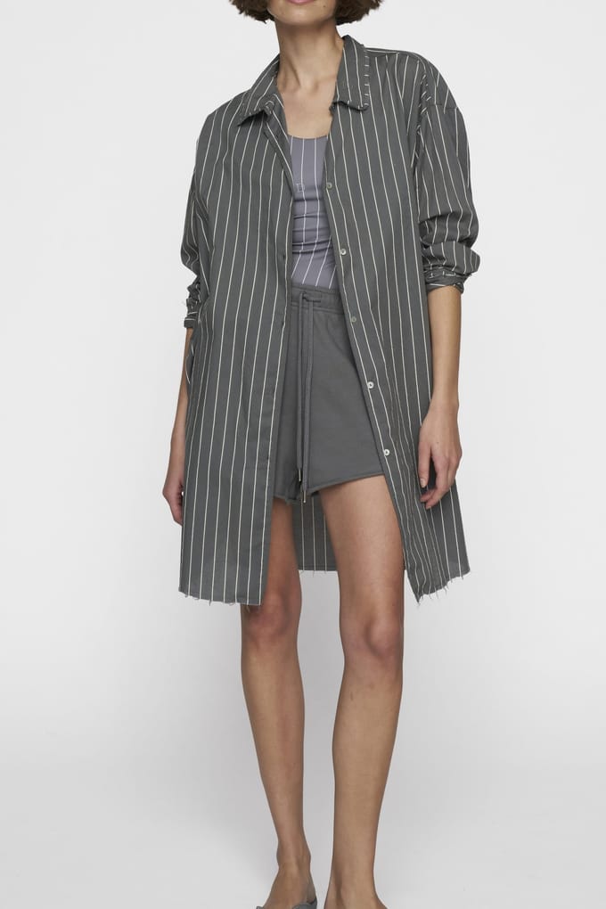 10DAYS Blouse Voile Stripes Oil Größe: M | Business hemden Outlet | Damen