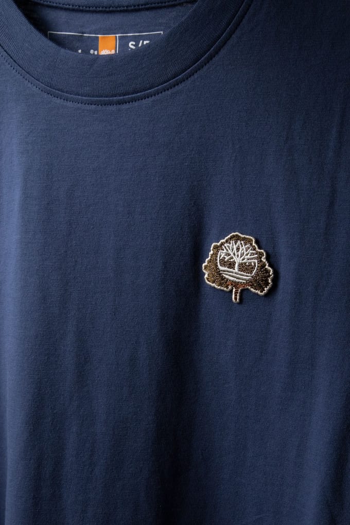 Timberland Tree Logo Patch Tee Oceana Taglia: S | Magliette basic Outlet | Uomo