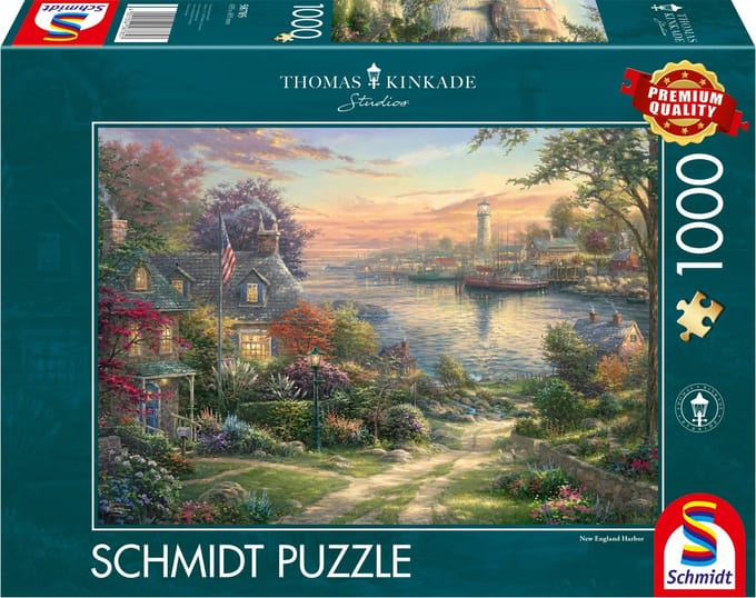 Schmidt puzzel New England haven - legpuzzel 1000 stukjes landschap.