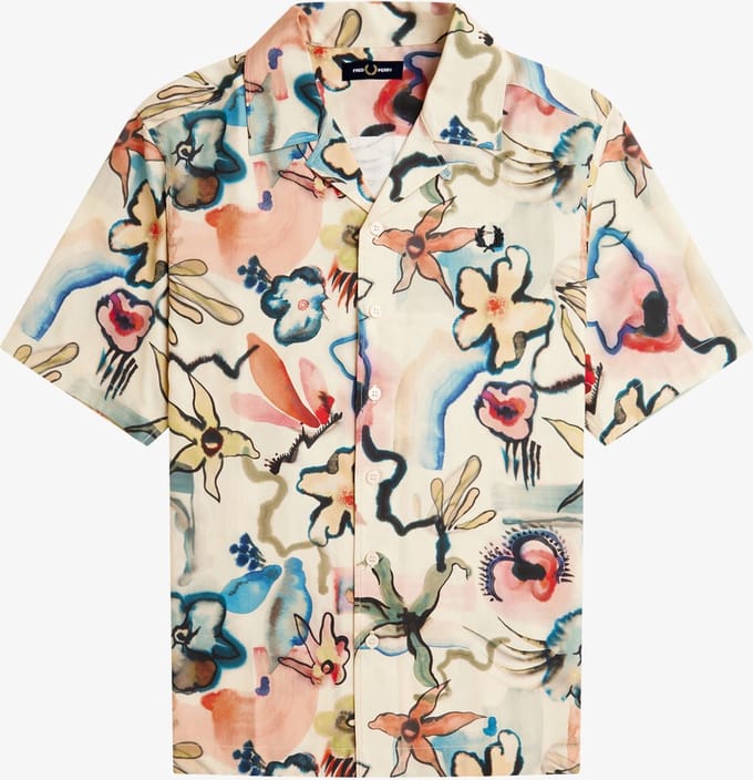 Fred Perry Floral Revere Collar Shirt