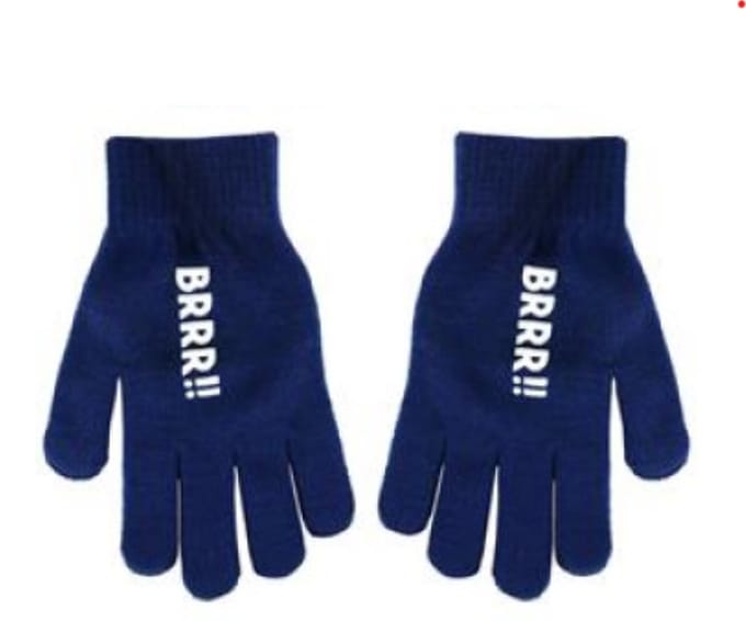 Handschoenen met een boodschap - One message - Blauw