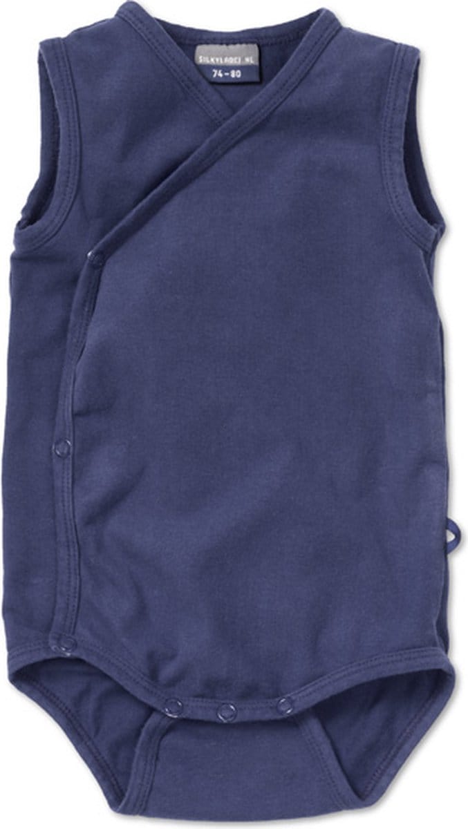 Silky Label romper plum purple - zonder mouw - maat 50/56 - paars