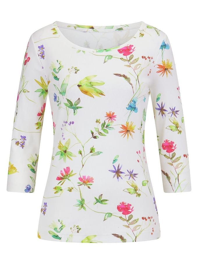 Shirt ronde hals Van Efixelle wit