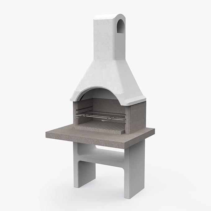 Sarom Fuoco - Betonnen barbecue - ADIGE - 80 x 103 x 212 cm