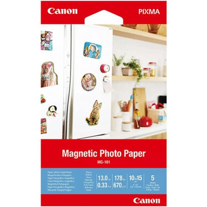 Canon Papier MG-101 / 3634C002 Magnectic 10x15cm - 5 sheets