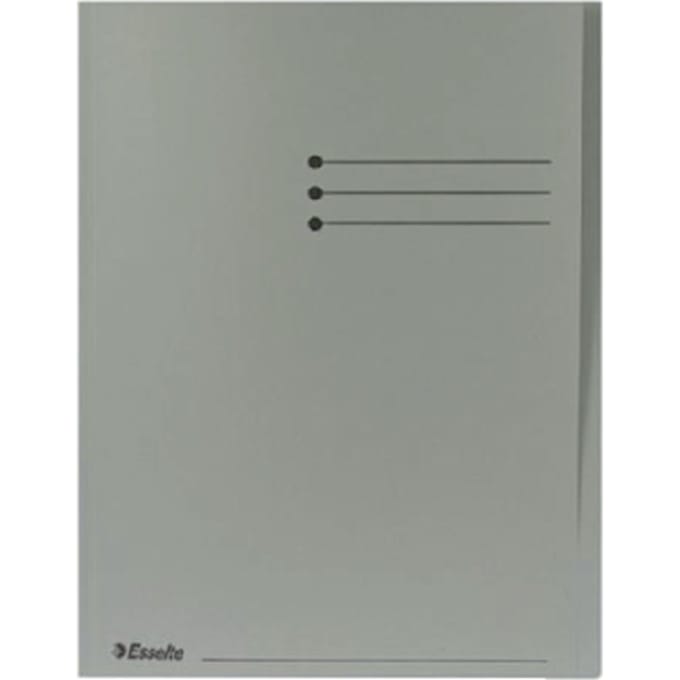 Vouwmap Esselte A4 met overslag manilla 180gr grijs