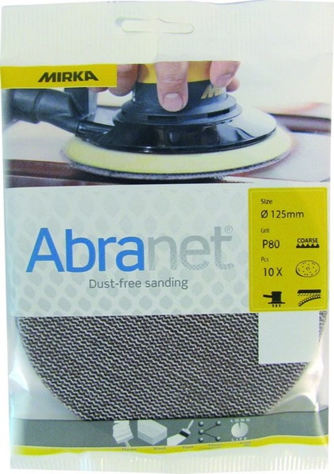 MIRKA Abranet ECO Schuurschijven 125mm *KLEINVERPAKKING* - P80