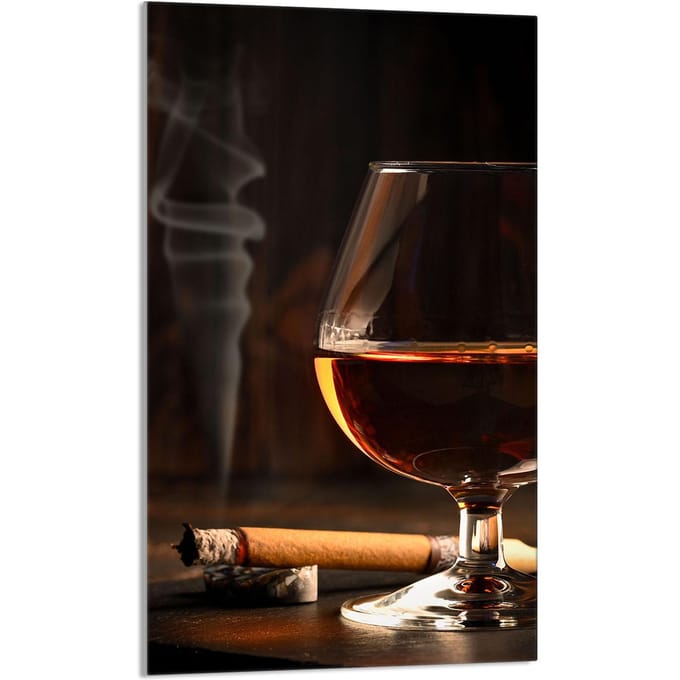 TMK ArtDeko - Snijplank - Glas - 30x52cm - Wijnmotief