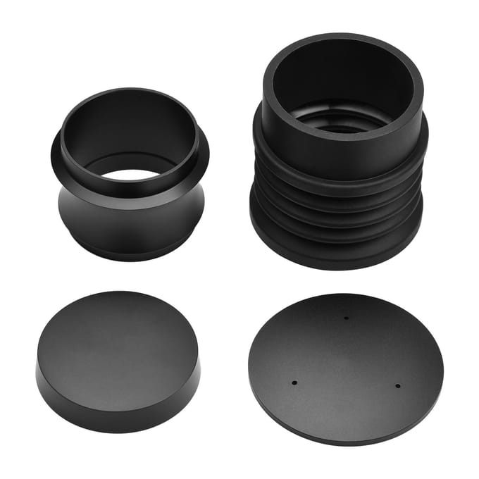 Aluminiumlegering Single Dose Hopper met Siliconen Balg Koffiemaler Accessoires Vervanging voor Type 2 black