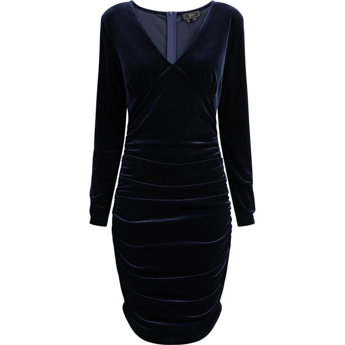 Faina Jurk Dames donker marine