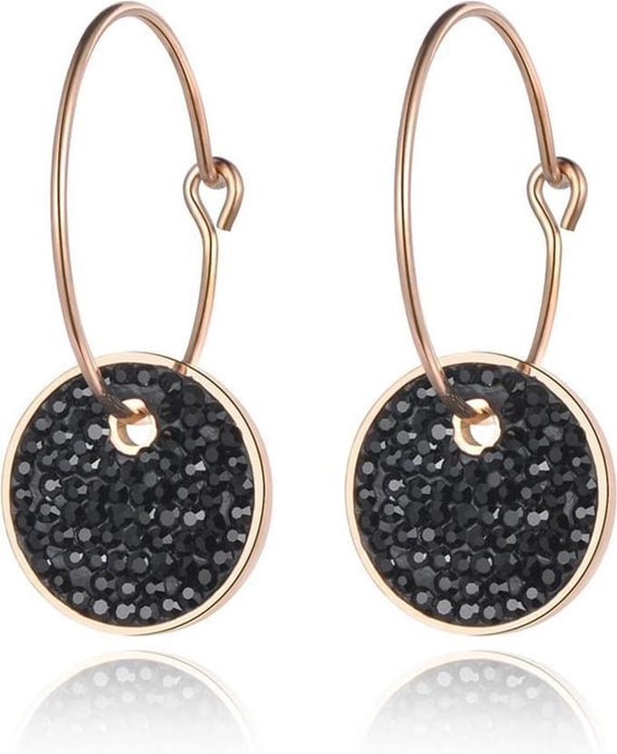 Cilla Jewels Damesoorbellen Black Crystal Storms