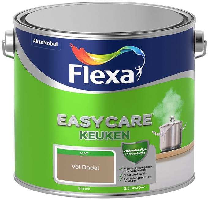 Flexa - Easycare Keuken - Vol Dadel - Mengverf - 2,5 L