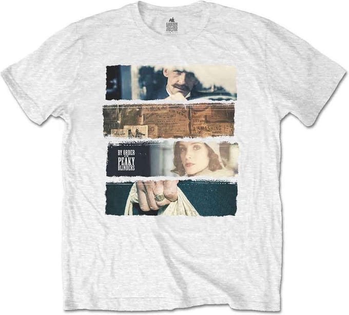 Peaky Blinders - Slices Heren T-shirt - M - Wit
