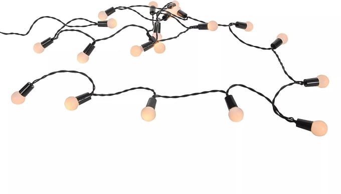 Svenska Living Strengverlichting bol 20 LED warm wit 2m op batterij met timer
