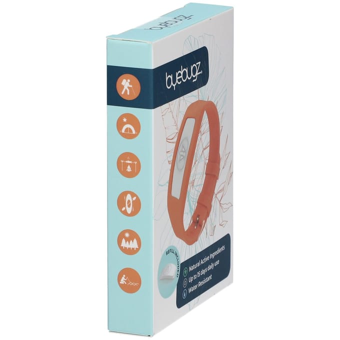 ByeBugz Anti-Insect Bangles Sunrise Orange 1 Armband